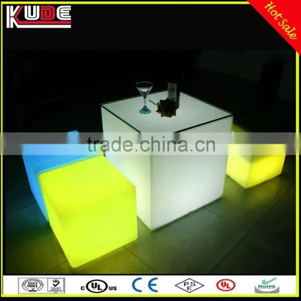 Magic 3D LED Cube RGB Colors Lighting Changing LED Bar Cube Stool For Sitting photo-3