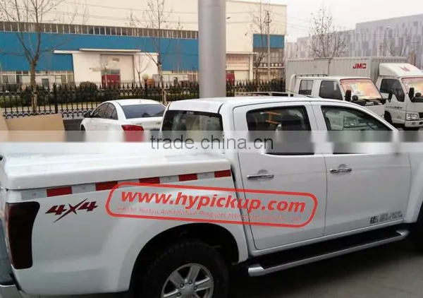 Fiberglass D-Max Double Cab Hard Tonneau Cover