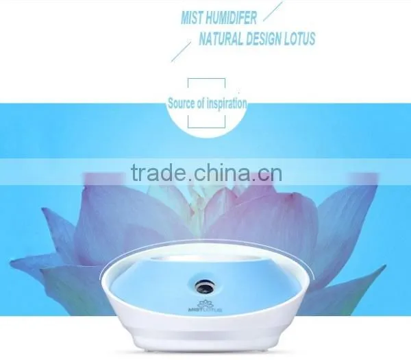 50ml DC5V Mini Portable Lotus Shape Air Humidifier /mini Air Purifier photo-4