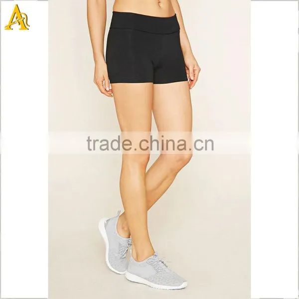 Custom Plain Women Gym Training Spandex Shorts photo-2
