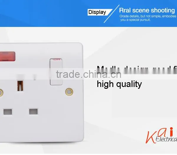 UK Standard Bakelite 13 A Wall Socket Outlet photo-2