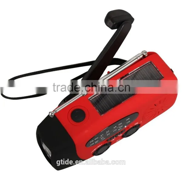 Multifunction Portable Hand Crank Solar Dynamo Radio With Flashlight photo-4