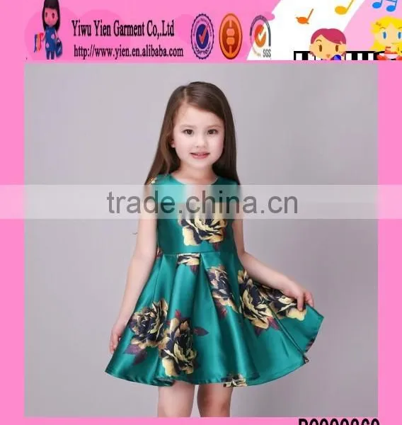 2016 New Arrived Boutique Fashiona Baby Little Girl Dresses Factory Price Kids Names of Girls Dresses photo-3