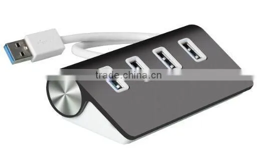High Speed 4 Ports USB 3.0 Hub Portable Aluminum Hub New for Aple Macbook Air PC Laptop photo-2