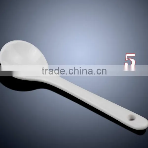Whole Sale White Customer Design and Logo Print Ceramics Spoon photo-6
