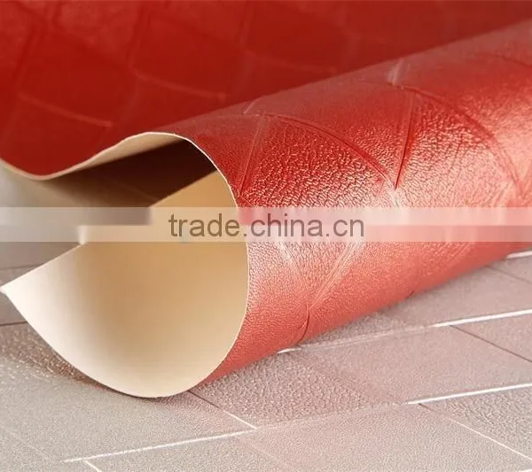 Leather Effect Vinyl Wallpaper for Restaurant Decoration photo-4