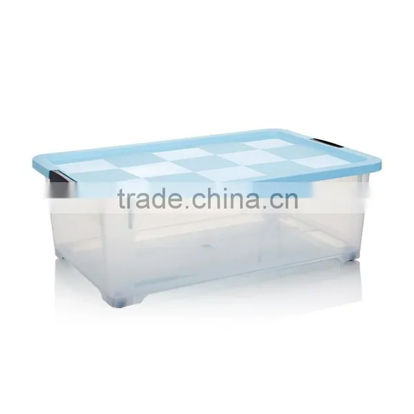 Under Bed Plastic Clear Storage Box Container With Lid