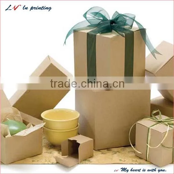 High Quality Kraft Gift Box With Ribbon