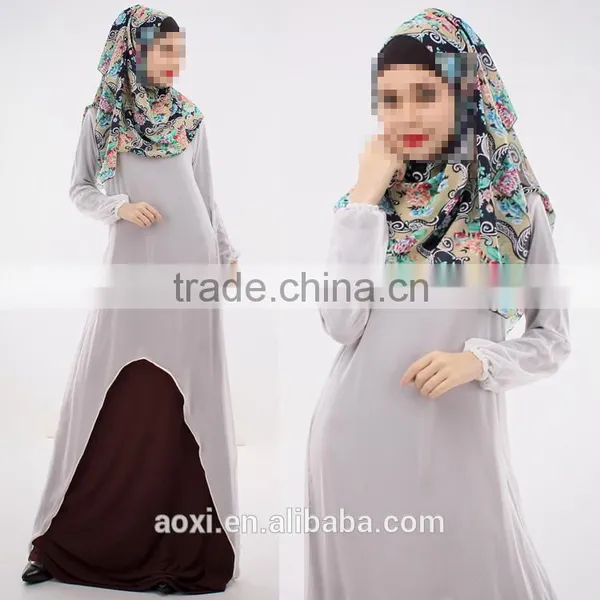 OEM Service China Factory Custom Made Wholesale Ethnic Maxi Ethnic Solid Clothes