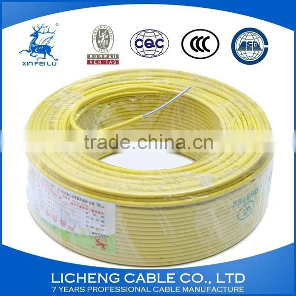 China Manufacturer Yellow House Wiring Aluminum Core PVC Insulated Electric Wire and Cable -BLV(2.5mm2) photo-6