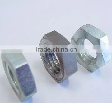 Din439 hex thin nut with zinc plated