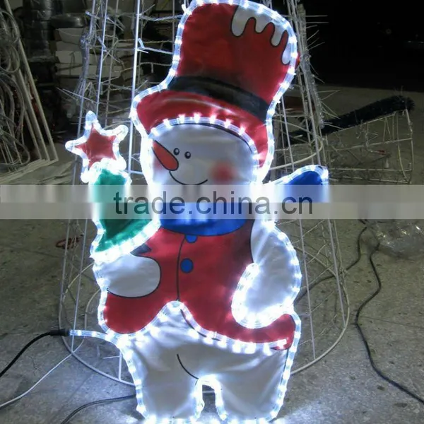 led rope light with print background motif light