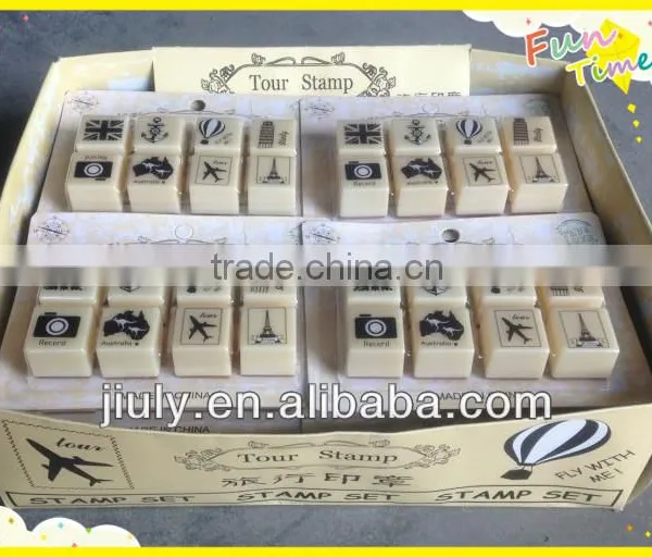 2014 Fashional Plastic Self-inking Stamps for School or Promotion for Kids