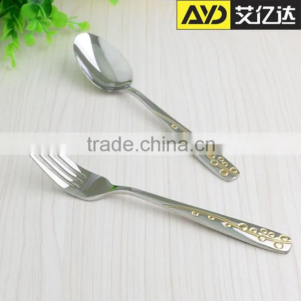 Manly Flatware Set , Gold Plated Dinnerware Set , Gold Plated Flatware photo-4