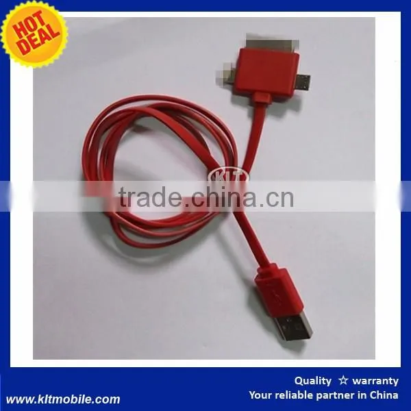 3 in 1 Universal USB Multi Plug Cell Phone Data Sync Charger Cable photo-4
