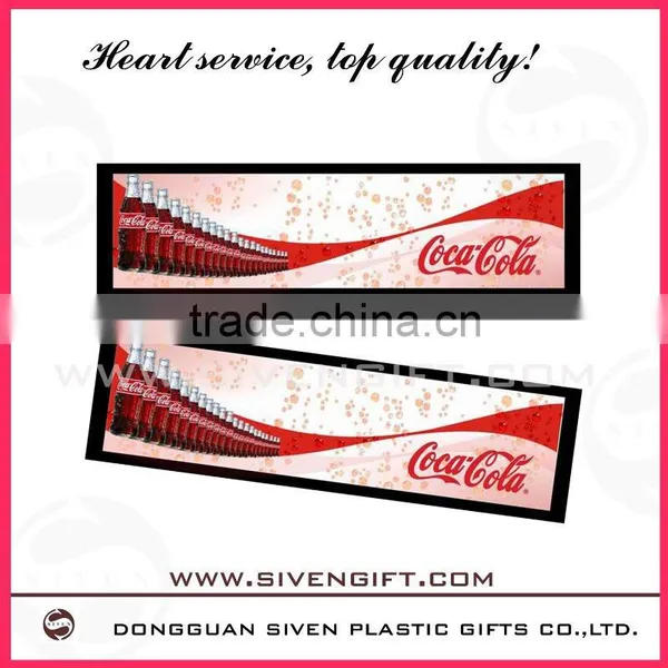 Brand Logo Customized Soft Rubber PVC Bar Mat photo-2