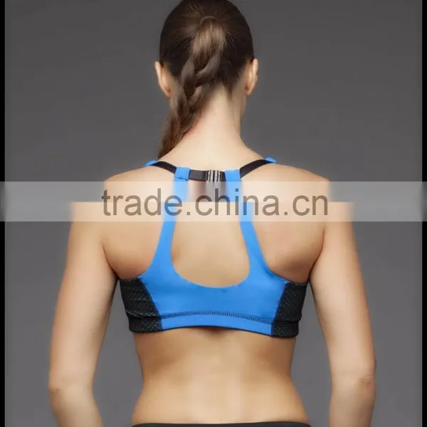 Hot Design Supplex Fabric Sexy Ladies Sports Bra With Mesh Panel on Both Sider Fitness Wear Office In Unite State (USA) photo-5