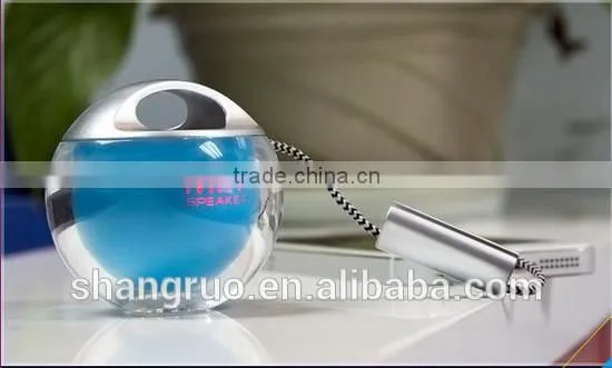 Waterproof Lanyard Crystal Ball Mini Player Outdoor Fashion Small Audio Mobile Phone Stereo Speakers photo-3