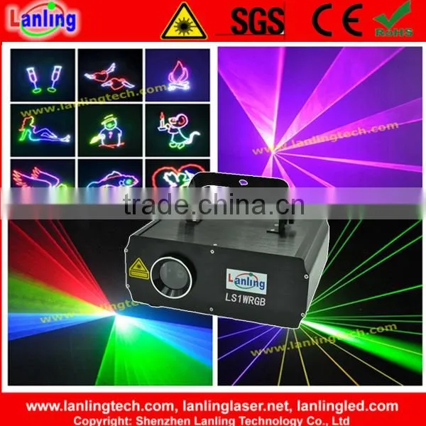 1W RGB 25kpps SD Card ILDA Animation Laser Light