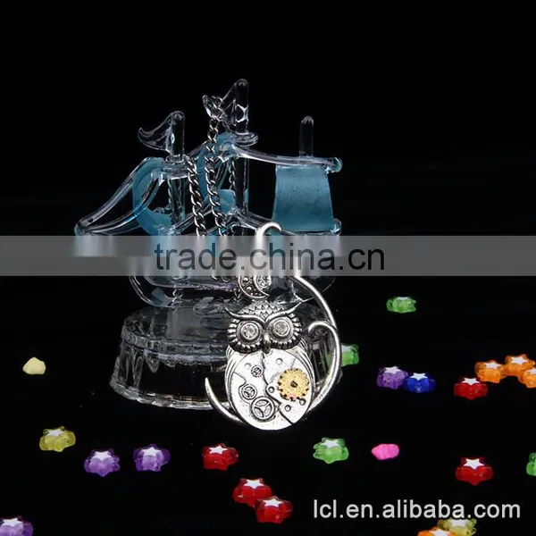 High Quality Owl Pendant Necklace, Low Price Steampunk Owl Necklace photo-3