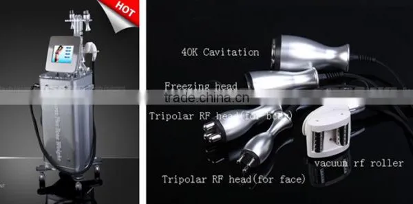 2015 Hot Machine!!!!5 in 1 Affordable Multifunctional Velashaple Slimming Machine/tripolar Rf+cavitation+vacuum Rf+freezing Prob photo-5