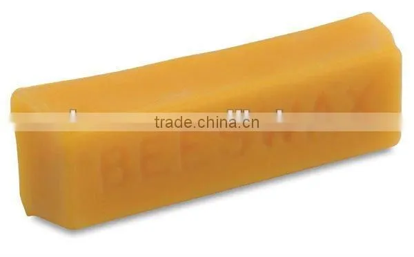 high quality refined yellow beeswax slab