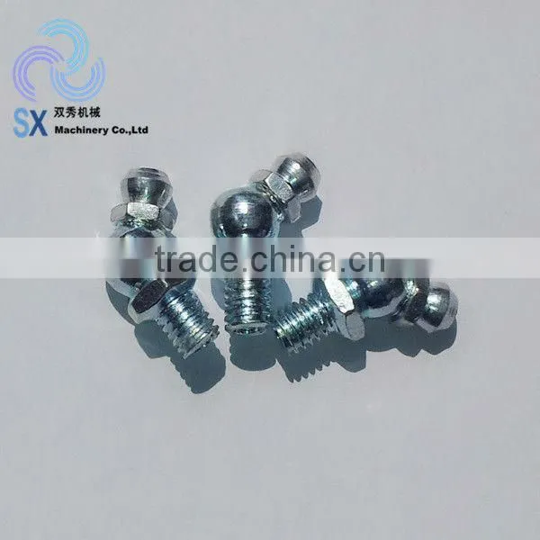 High Pressure 45degree M6x1 Grease Fitting With Carbon Steel
