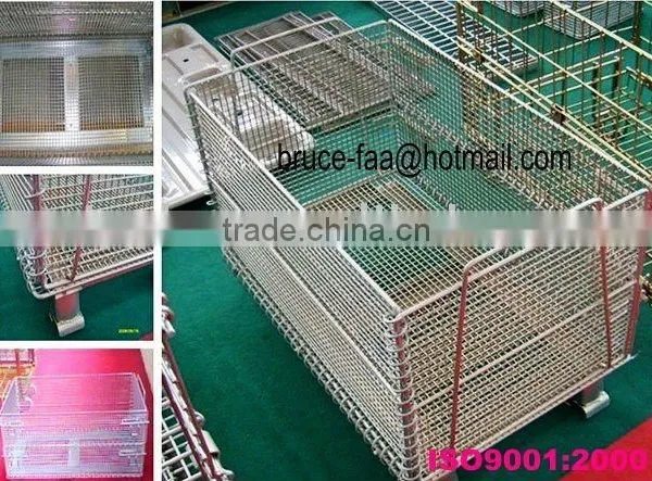 Storage Folding Mesh Basket/stacking Container