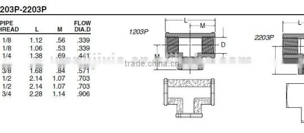 PF2203 Union Tee,Pipe Fitting,Brass Fitting,Auto Parts photo-5