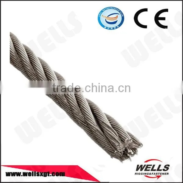 Wells Factory CE 8mm 7x7 Stainless Steel 304 Lifting Wire Rope photo-2