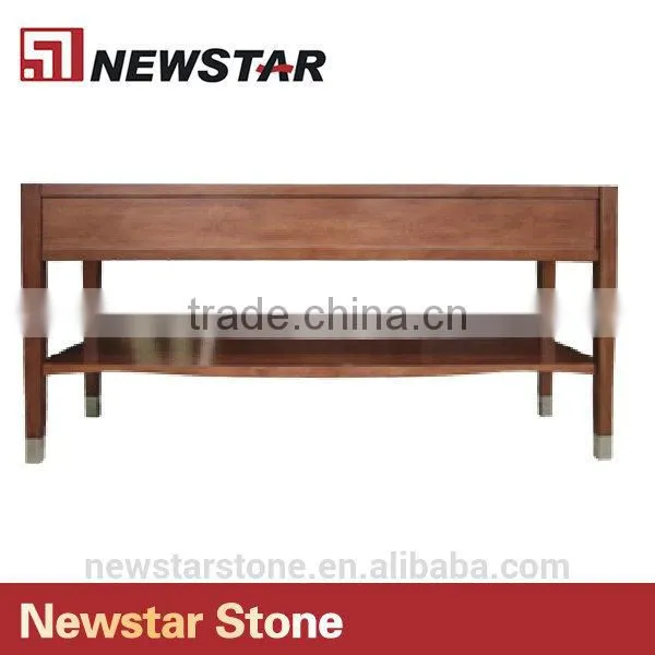 Simple Design Hotel Wood Bathroom Cabinet Vanity photo-6