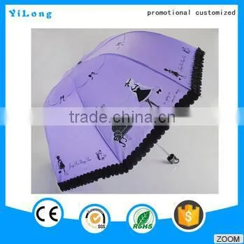 Newest Style 21 Inches 3 Fold Special Shape Sun Umbrella Auto Umbrella,umbrella Sun Rain photo-4