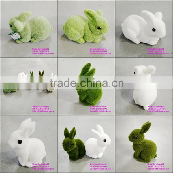 H08062 Customize All Kinds of Artificial Grass Animal Green Grass Rabbit Fake Animal photo-5