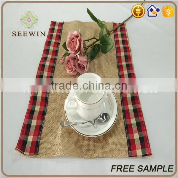 2016 High Quality Jute Lace Dining Table Runners photo-6