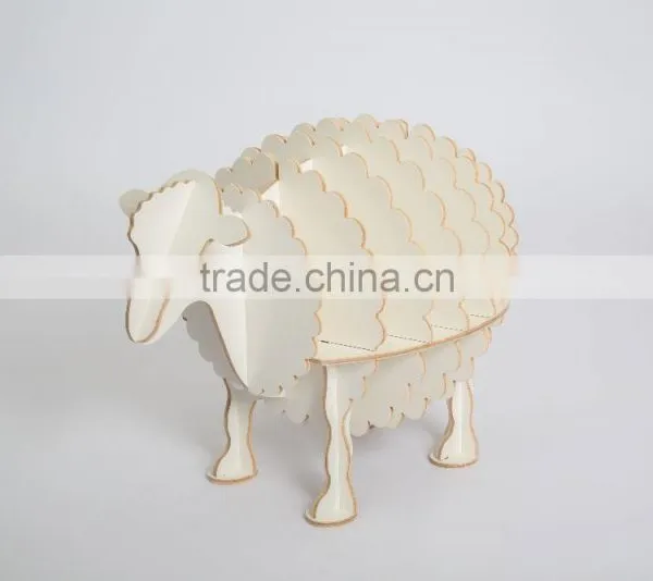 Creative Design Process of Small Wooden Drawer ,decoration Simple Home Furnishing of Cute Sheep photo-3