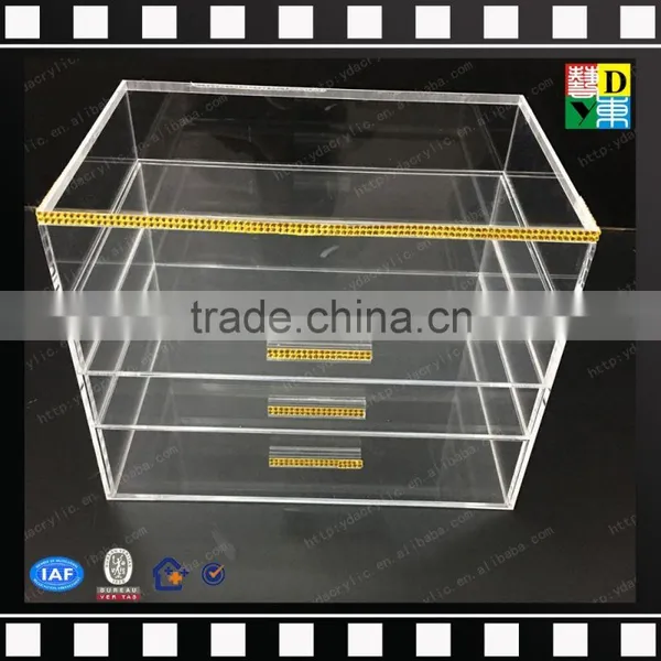 2016 HIGH TRANSPARENT ACRYLIC MAKEUP ORGANIZER 4 COMPARTMENTS WITH LIPSTICK HOLDER photo-6