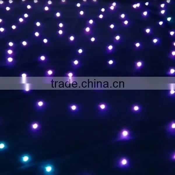Wedding Stage Backdrop Decor Rgb LED Ligitng Twinkling Star Curtain Professional Dmx Lights photo-3