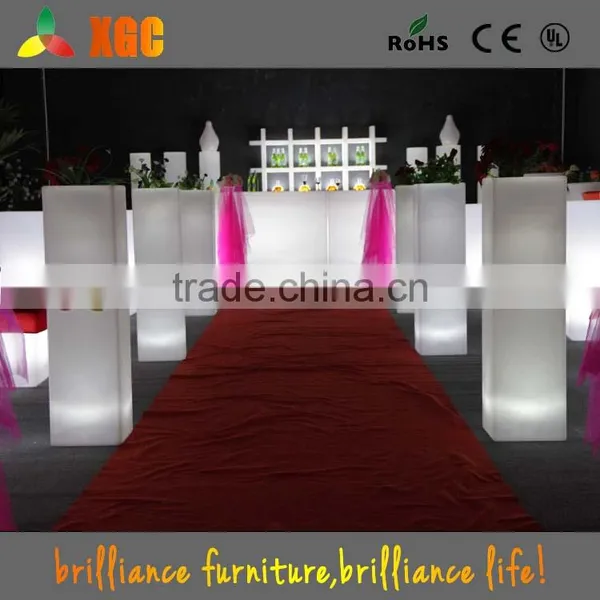 Flashing Plastic PE RGB Color Changing Led Pillar/Led Pillar Light/Wedding Flowers Pillars photo-2