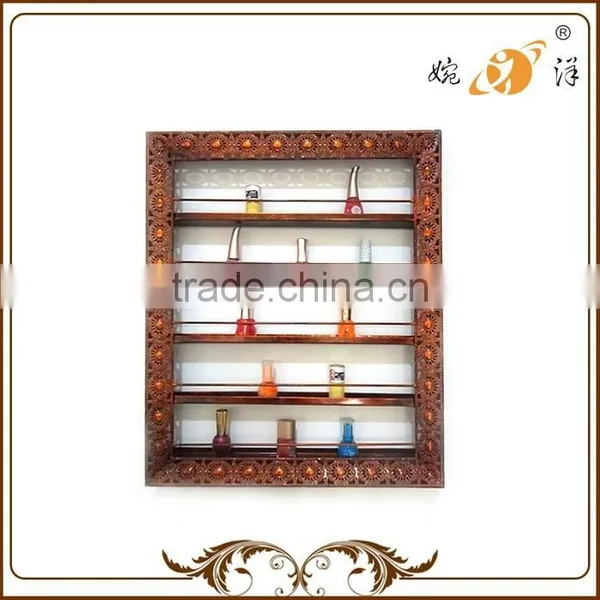 Manufacture Decorative Pattern Items Placed Metal Wire Shelf Rack photo-6