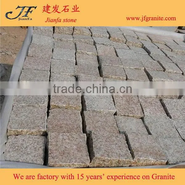 G682 Yellow Granite Flamed Pavers for Driveway Flooring /Garden Stepping photo-3