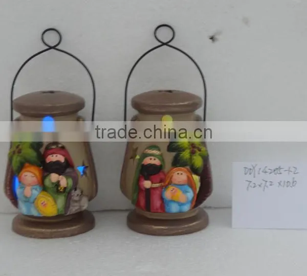 Ceramic Nativity Set With Lantern photo-4