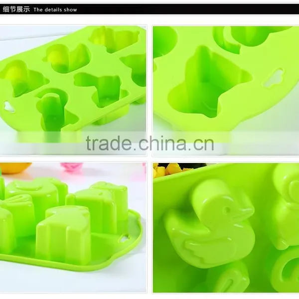 Funny Kitchen Cute Cake Mold Silicone Ice Trays Mini Animals Shape photo-6