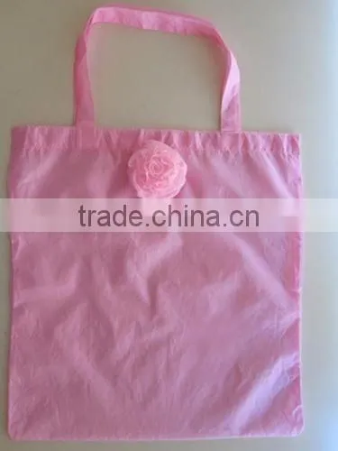 Rose Nylon Shoulder Bag, Polyester Foldable Shopping Bag photo-4