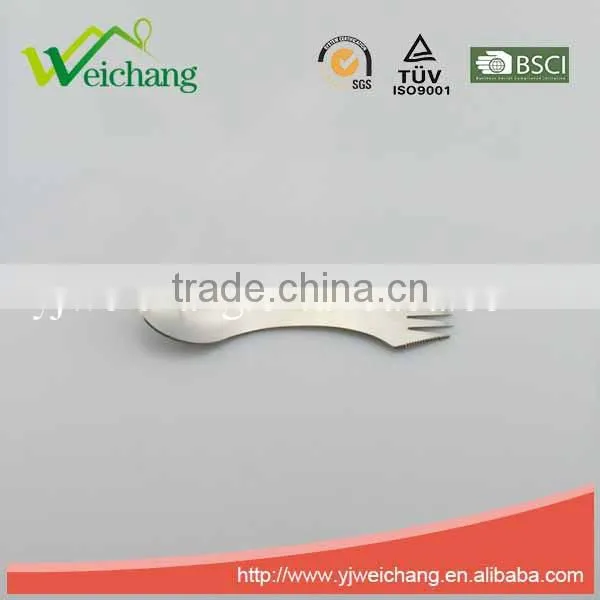 WCTS136 SPORK,stainless Steel, High Quality , Spork With Full-Sized Spoon, Fork and Serrated Knife Edge photo-3