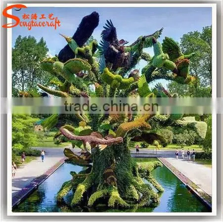 Latest Design Outdoor Artificial Grass Animal Topiary Wire Frame for Landscape Decoration photo-3