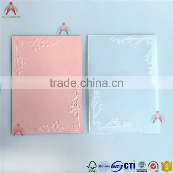 Scrapbook Card Making Plastic Embossing Folders photo-2