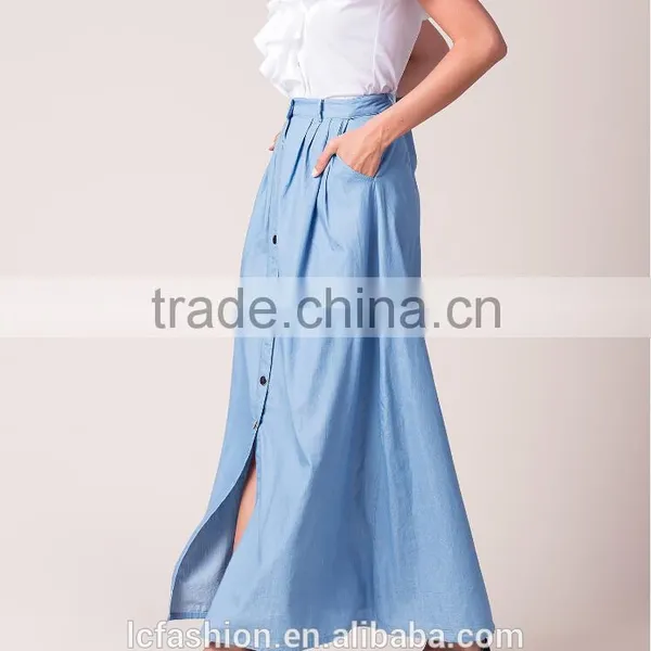 Long Belt Loops Maxi Design Latest Skirt Design Pictures photo-4