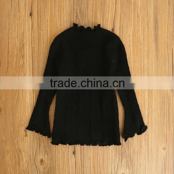 Fashion Long Sleeves Slim Sweater Pure Colour Girls Knit Sweaters photo-3