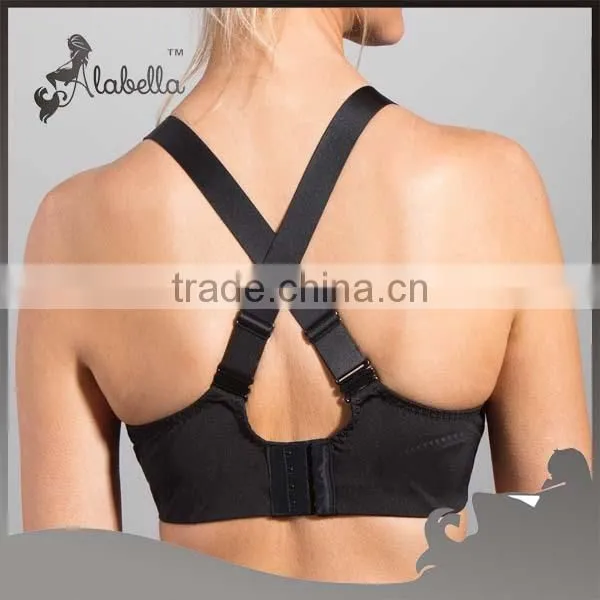 New Design Black Hot Selling High Quality Sports Bra for Women photo-3