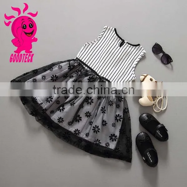 New Arrival Wholesale Children Sleeveless Polka Dot Party Dress photo-5